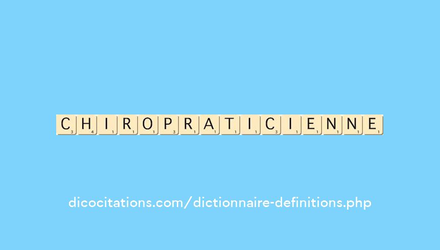 chiropraticienne chiropraticienne