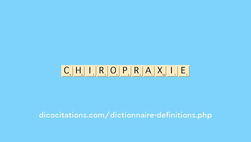 chiropraxie