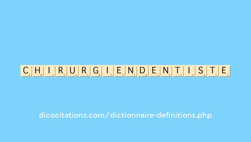 chirurgien-dentiste