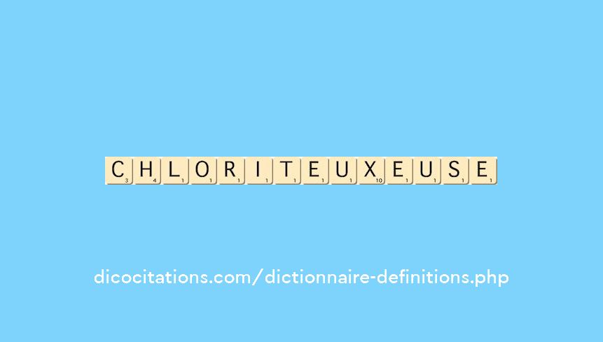 chloriteux--euse