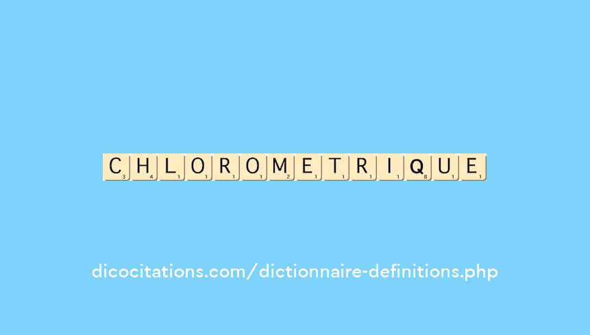 chlorometrique