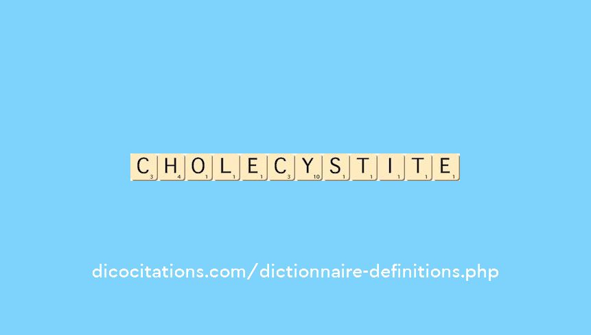 cholecystite cholecystite