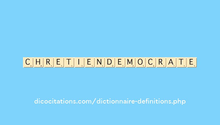 chretien-democrate chretien-democrate