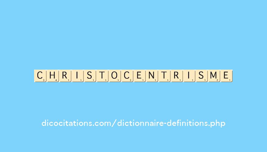 christocentrisme christocentrisme