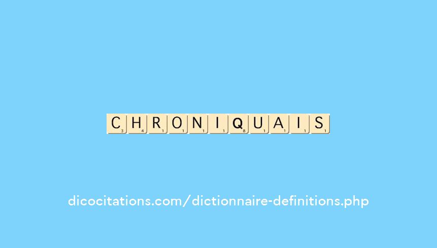 chroniquais chroniquais