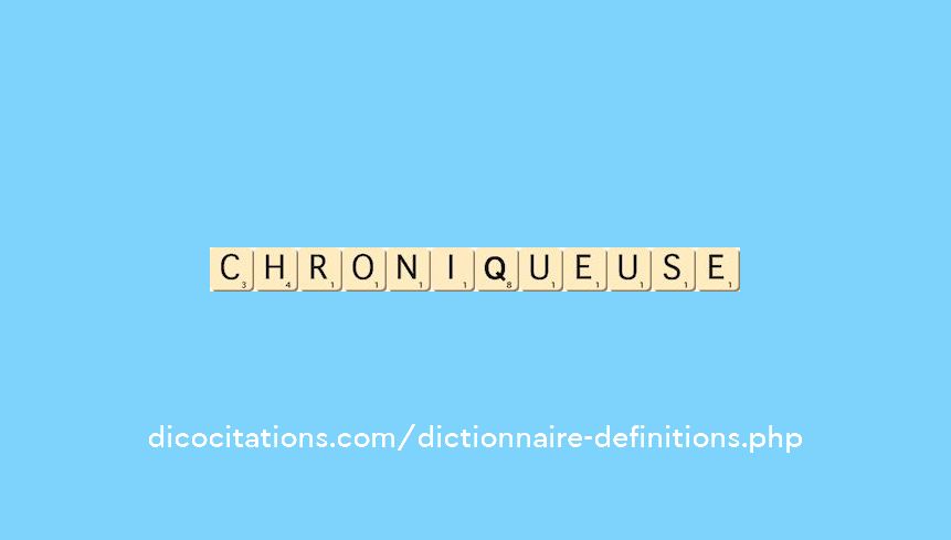 chroniqueuse chroniqueuse