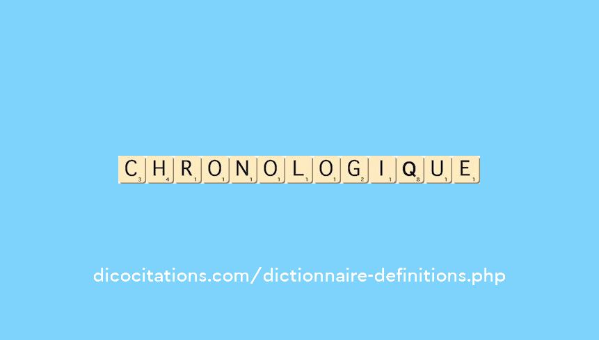 chronologique chronologique