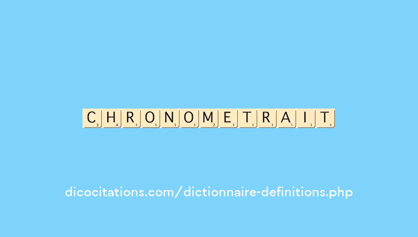 chronometrait chronometrait