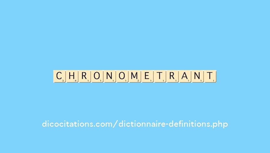chronometrant chronometrant