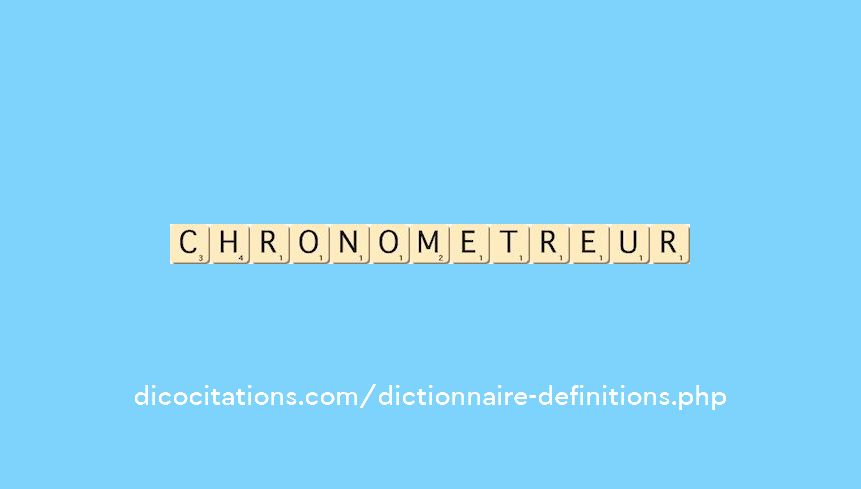 chronometreur chronometreur