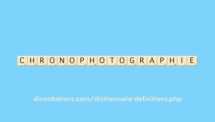chronophotographie chronophotographie