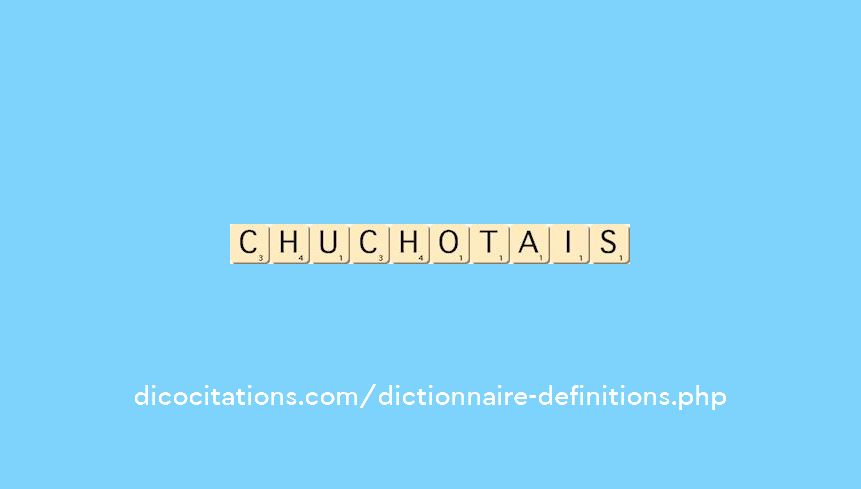 chuchotais chuchotais