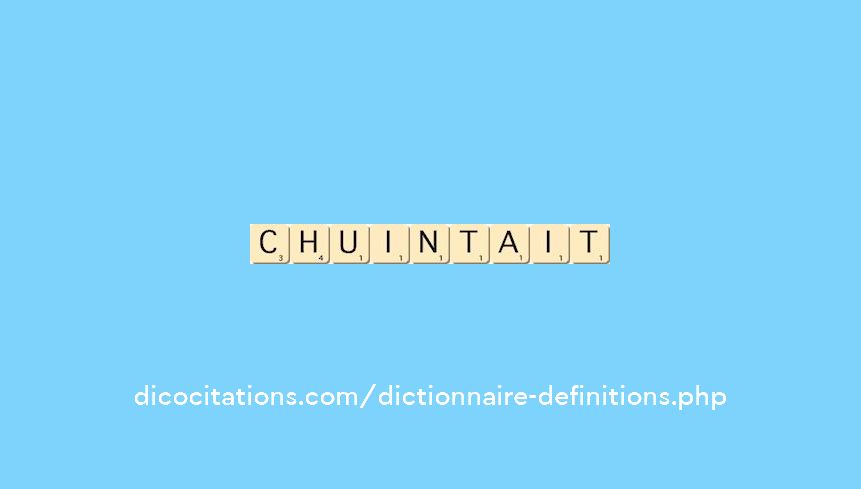 chuintait chuintait