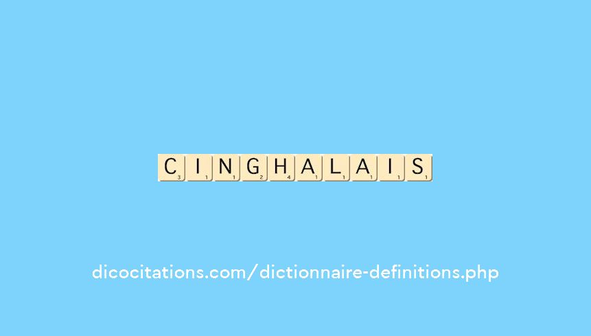 cinghalais cinghalais