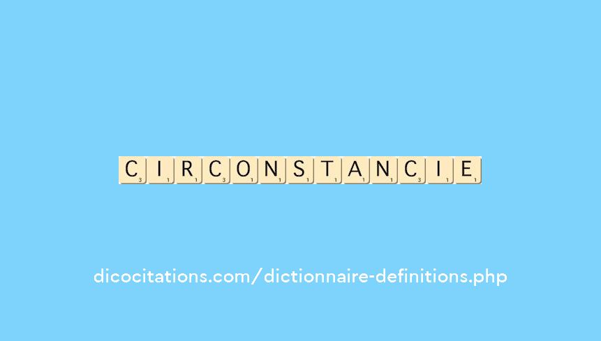 circonstancie circonstancie