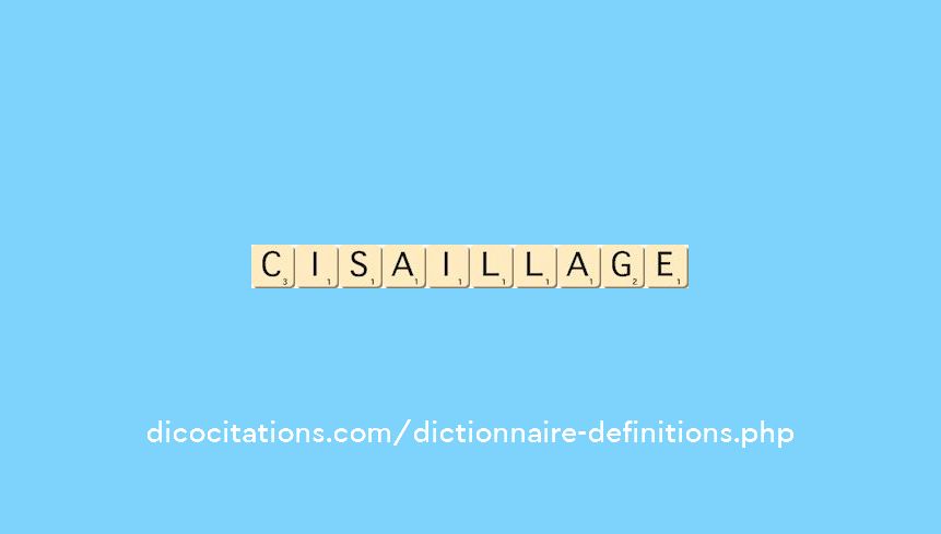 cisaillage cisaillage