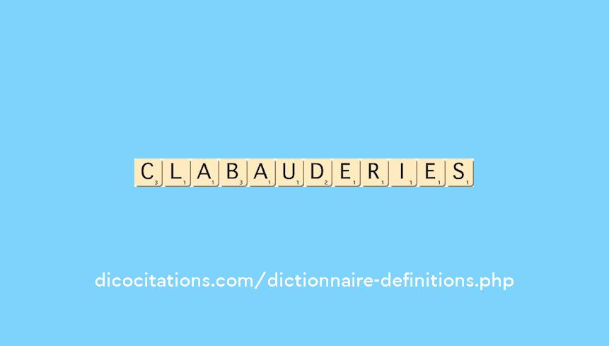clabauderies clabauderies