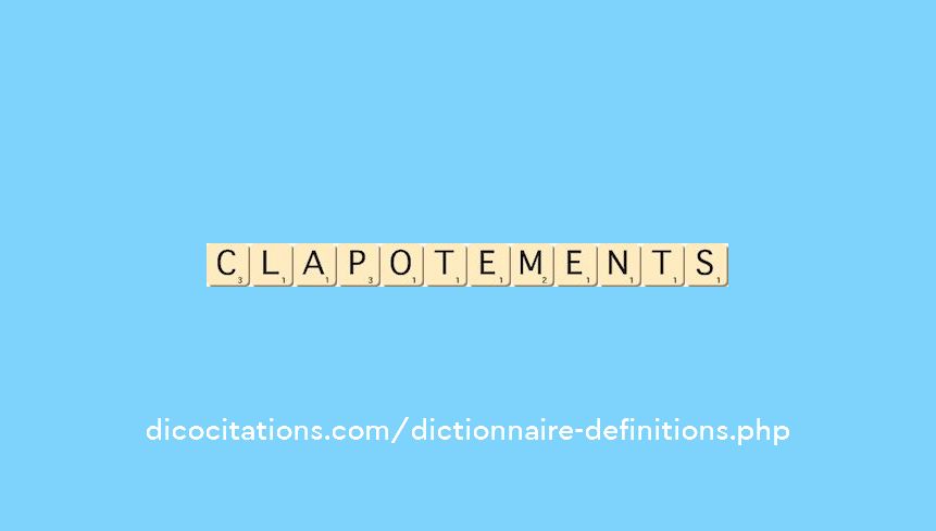 clapotements clapotements