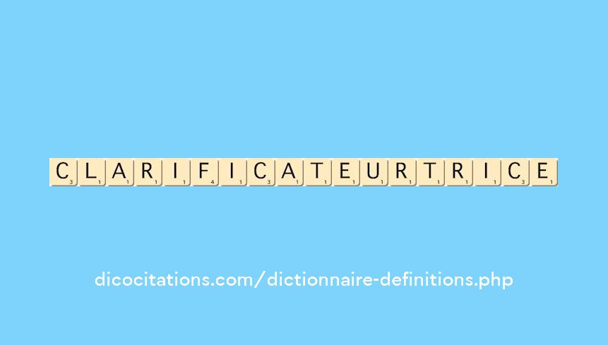 clarificateur--trice