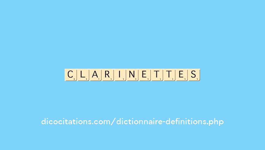 clarinettes clarinettes