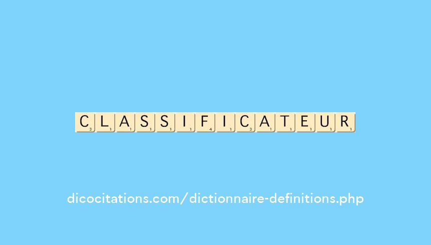 classificateur classificateur