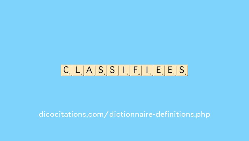 classifiees classifiees