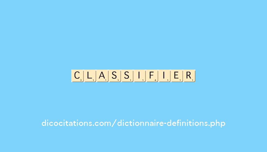 classifier classifier