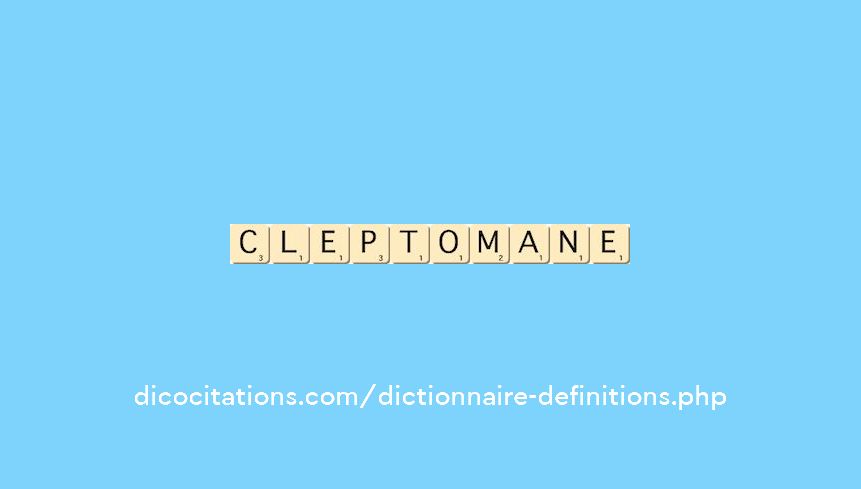 cleptomane cleptomane