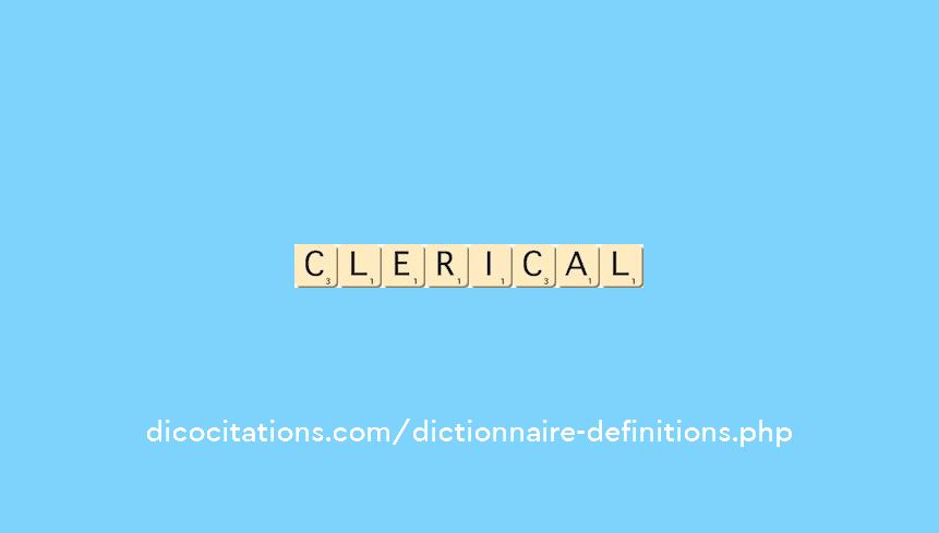 clerical clerical