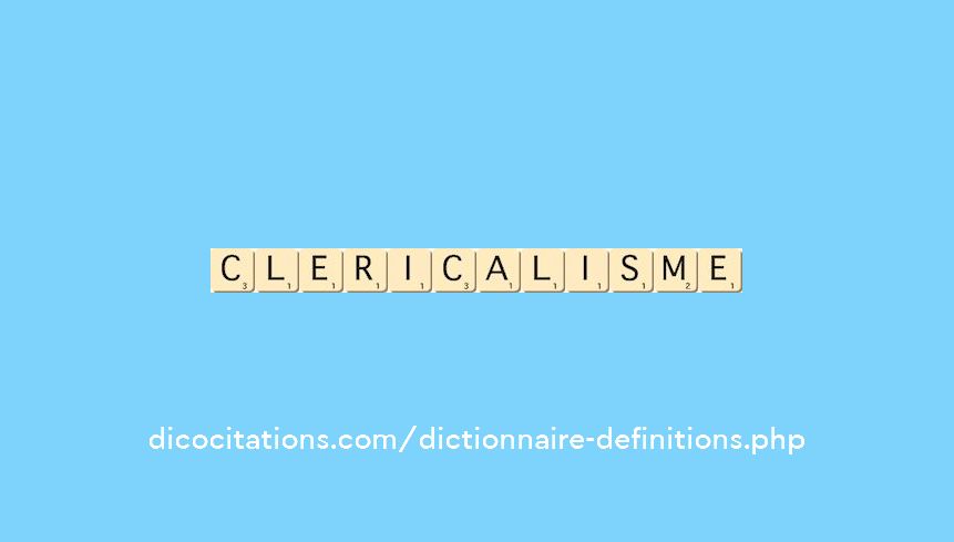 clericalisme clericalisme