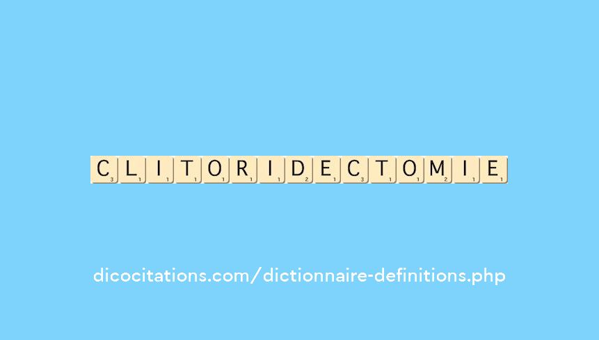 clitoridectomie clitoridectomie