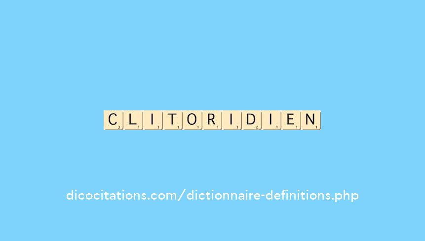 clitoridien clitoridien