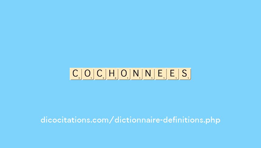 cochonnees cochonnees