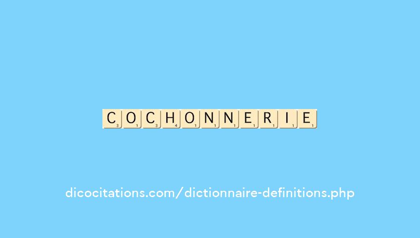 cochonnerie cochonnerie