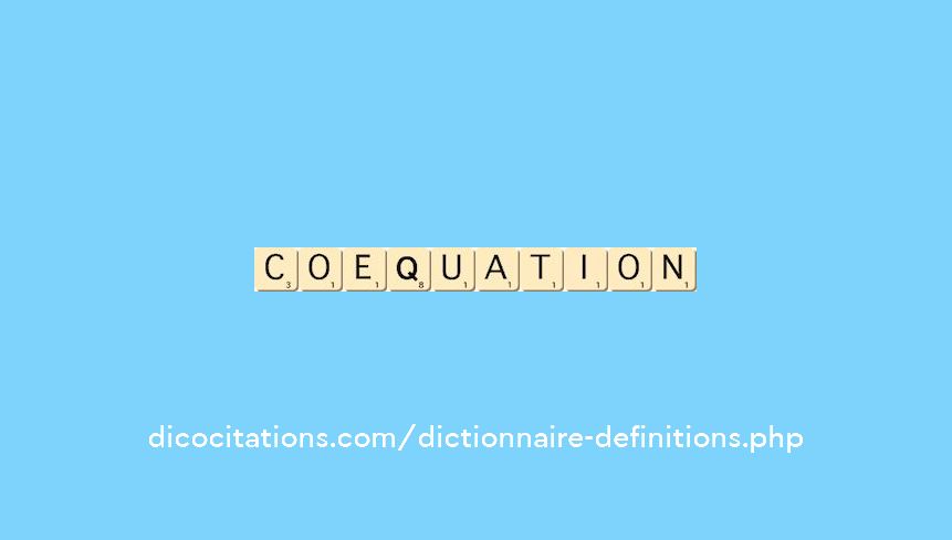 coequation