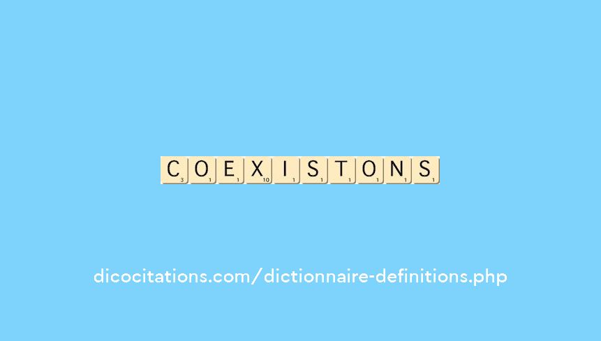 coexistons coexistons