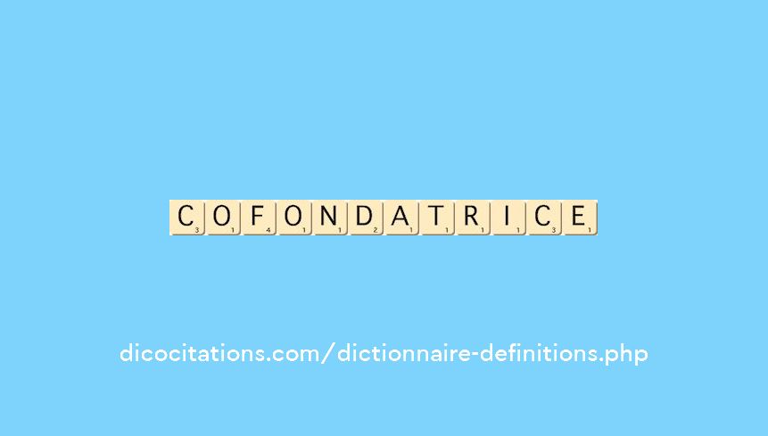 cofondatrice cofondatrice