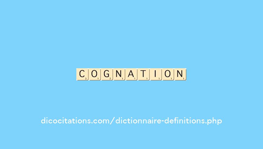 cognation