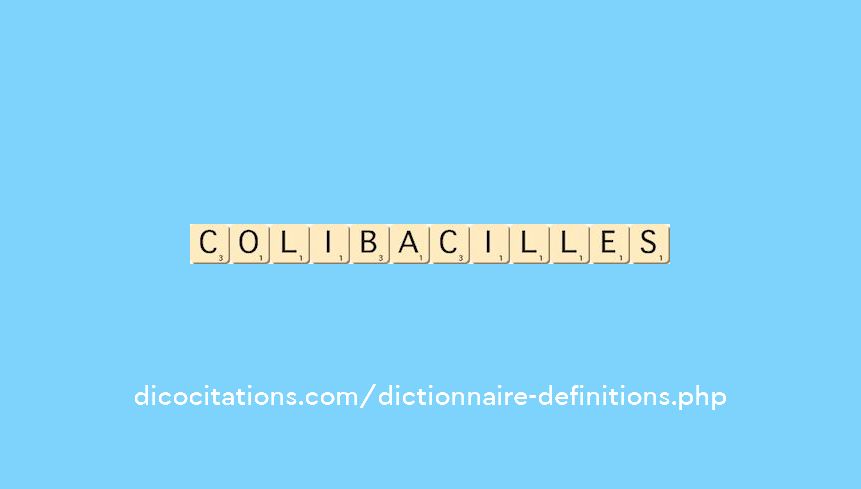 colibacilles colibacilles