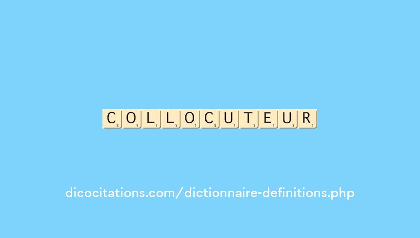 collocuteur