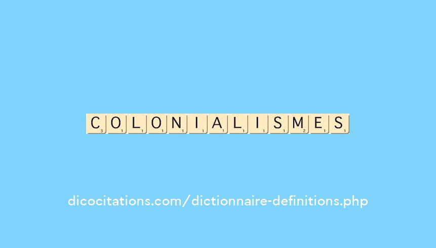 colonialismes colonialismes