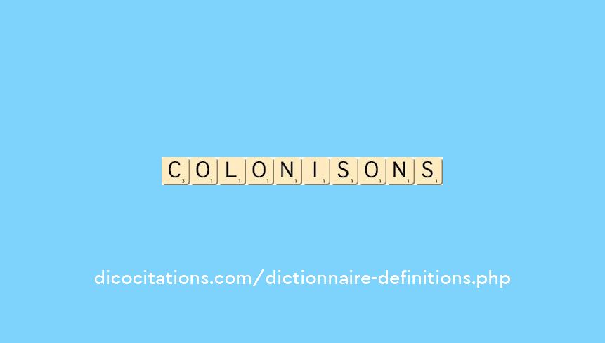 colonisons colonisons