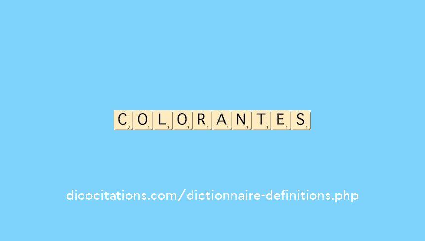 colorantes colorantes