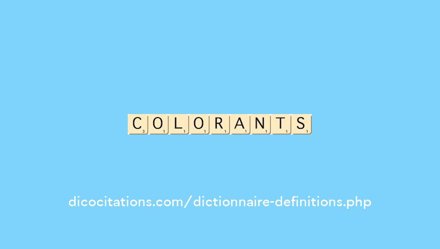 colorants colorants