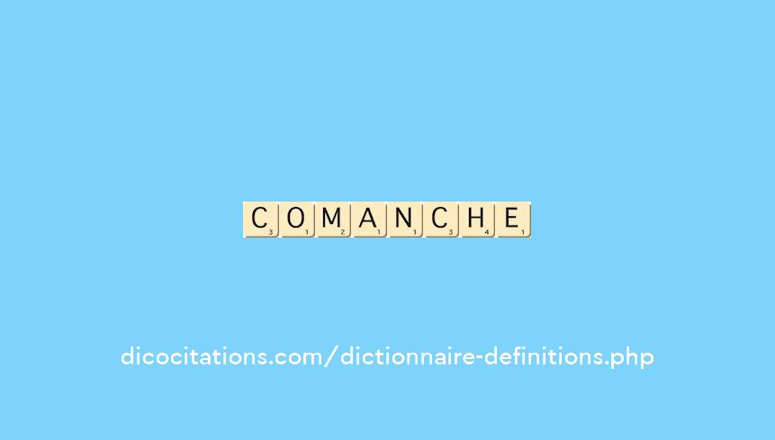 comanche comanche