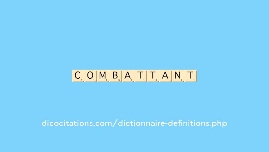 combattant