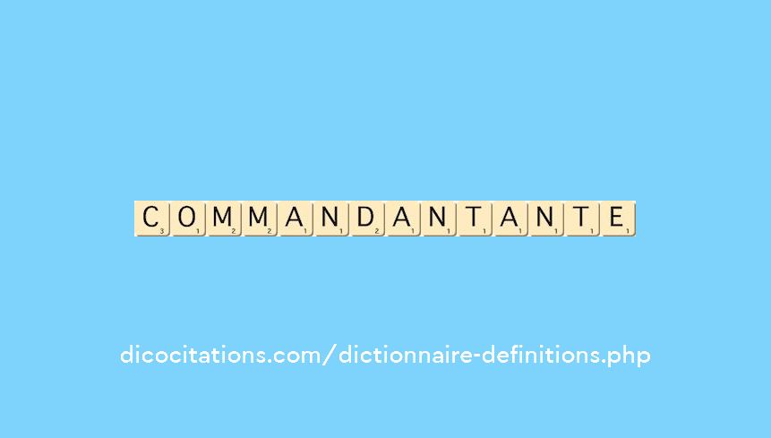 commandant--ante