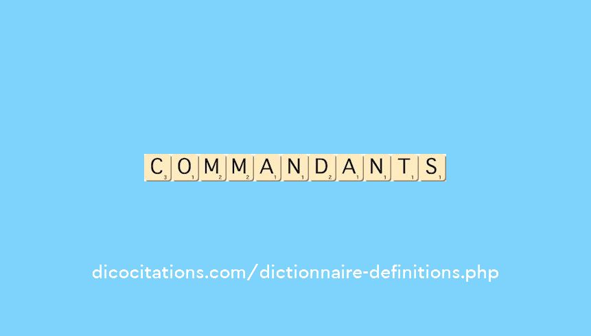 commandants