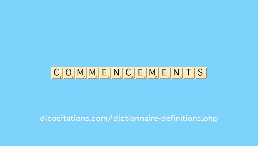 commencements commencements