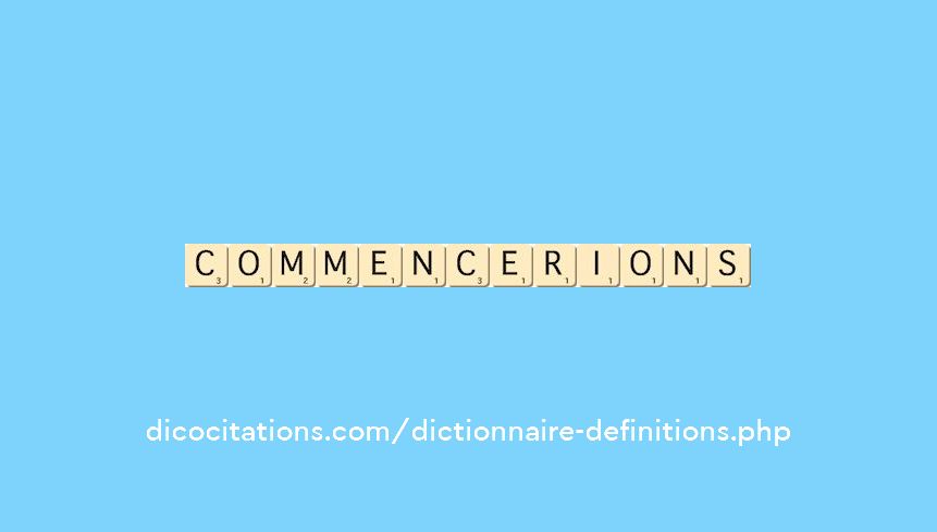 commencerions commencerions